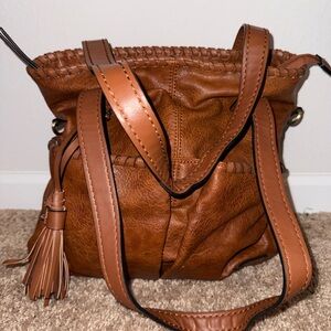 Brown Leather Shoulder Bag